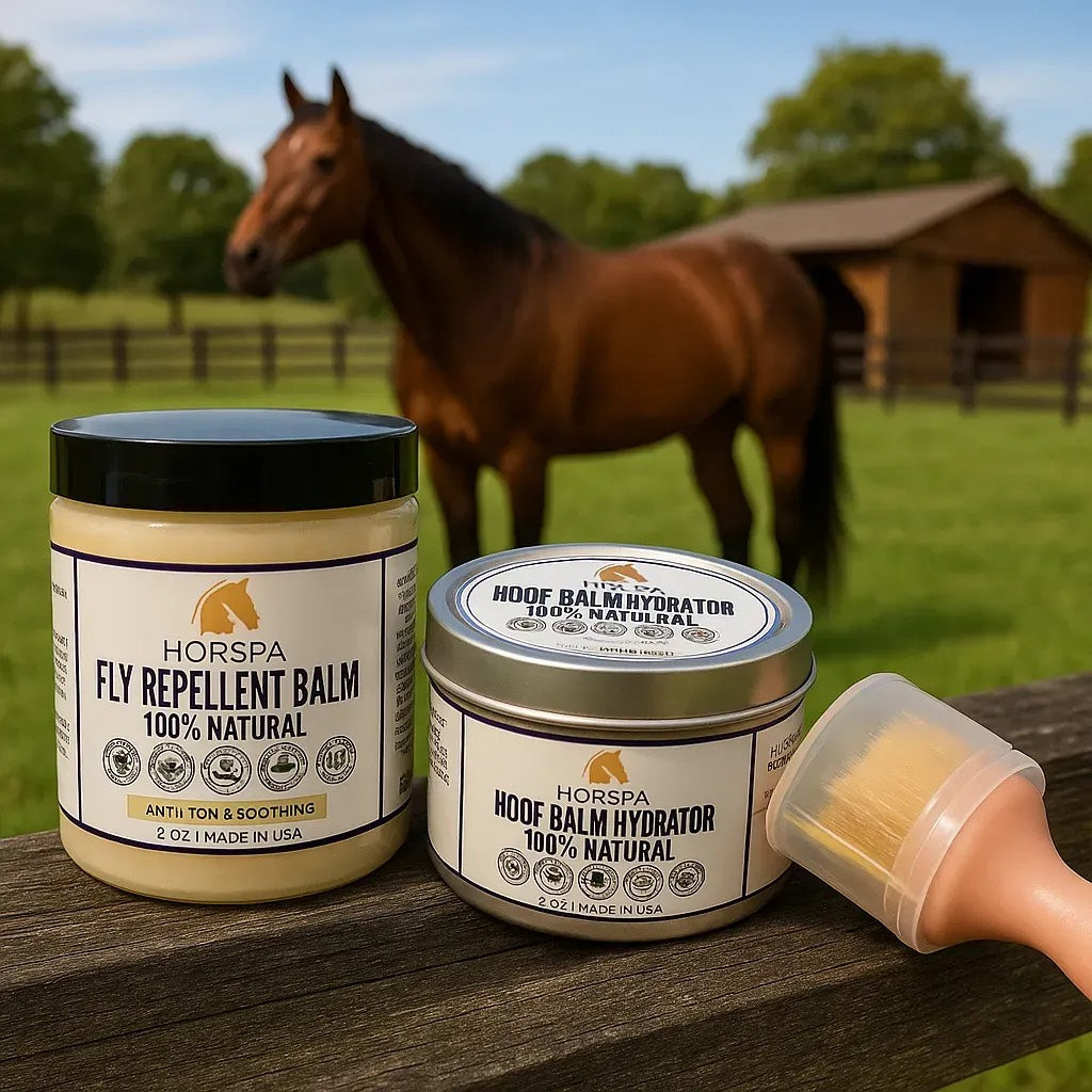 Fly Repellent Balm 100% Natural 8 oz & Cellulose Sponge Applicator
