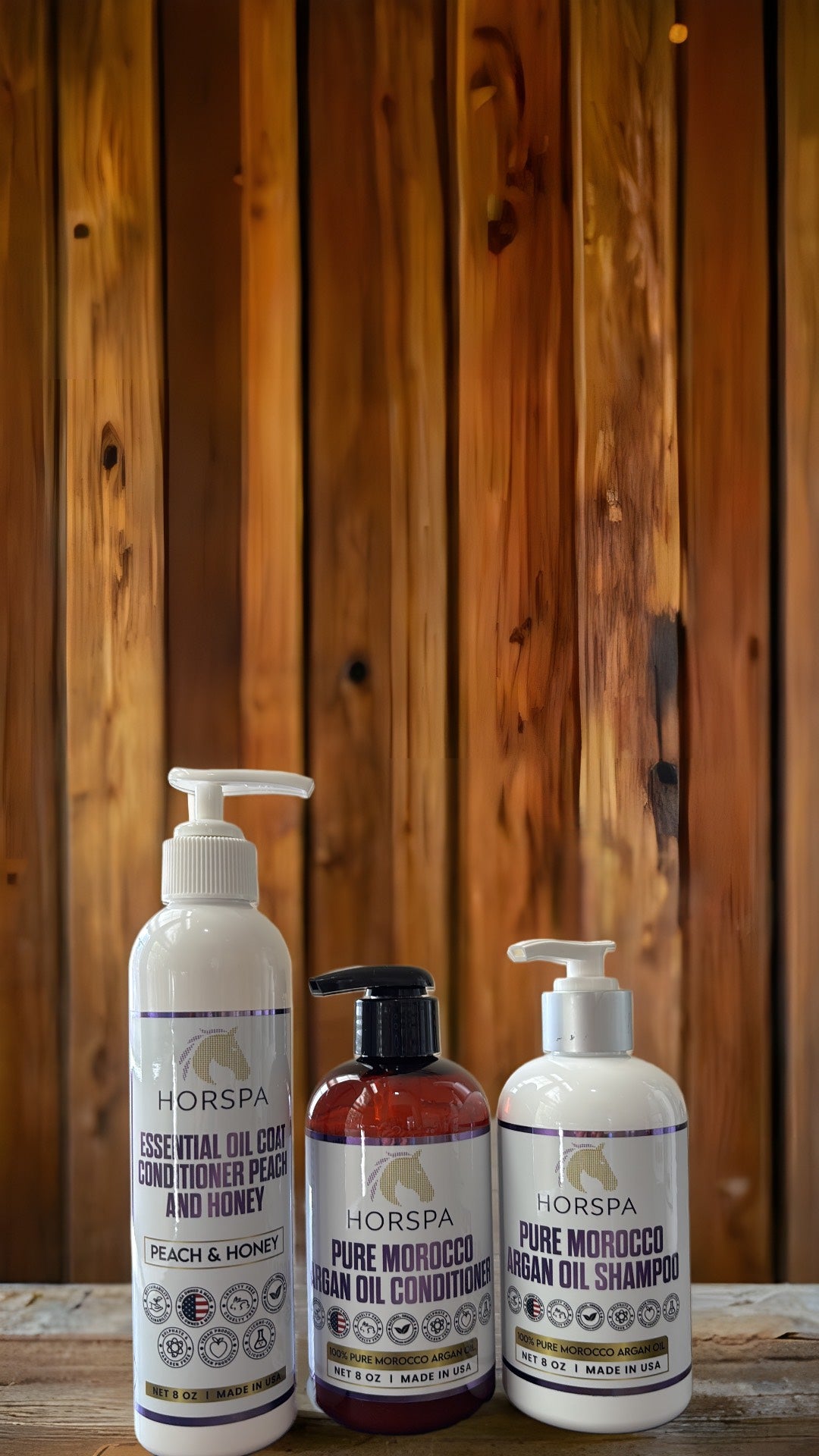 Essential Oil Coat Conditioner Peach and Honey 8oz with Sponge applicator