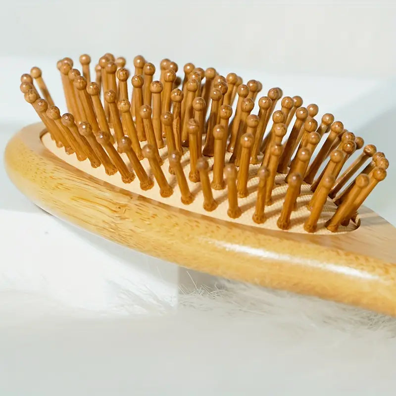 Air Cushion Maine and Tail Comb Wooden Bamboo Brush