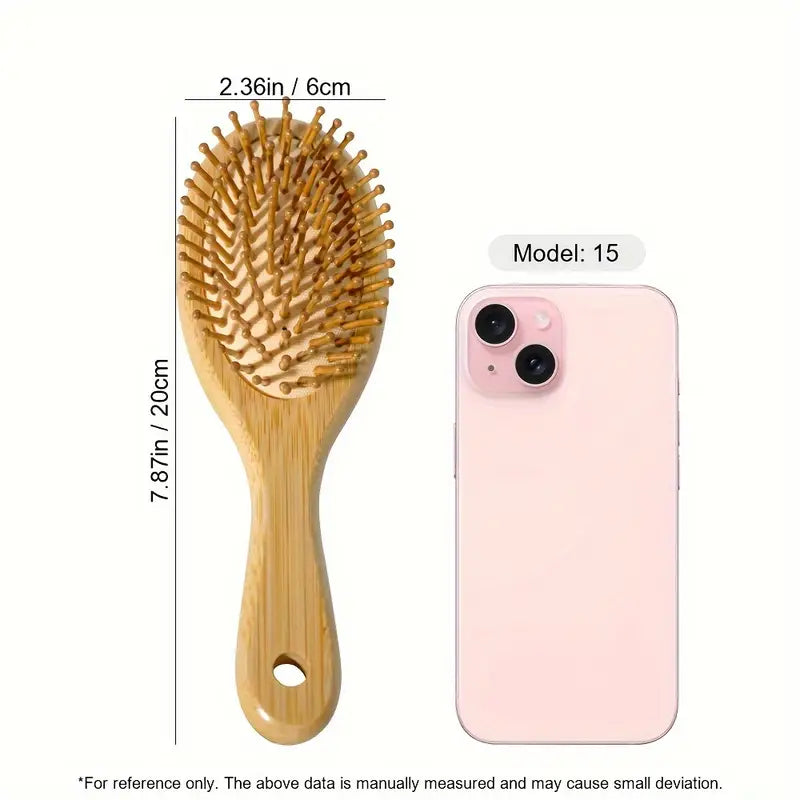 Air Cushion Maine and Tail Comb Wooden Bamboo Brush