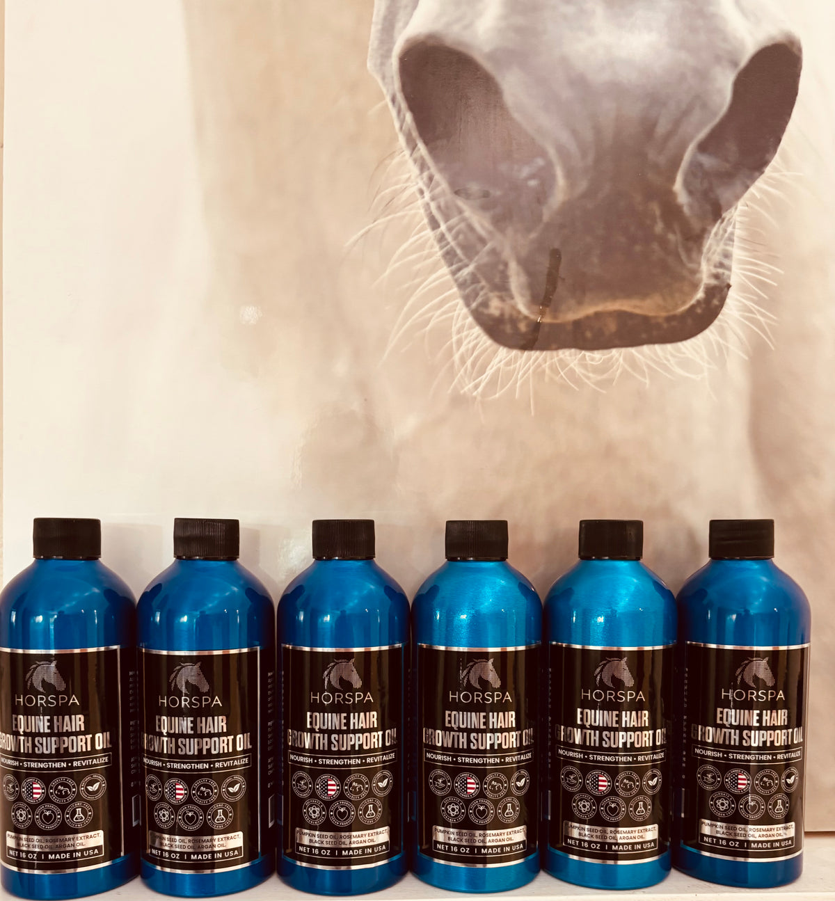 Equine Hair Growth Support Oil 16 oz